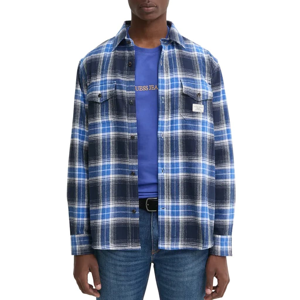 GUESS — Camicia A Righe, Da Uomo
