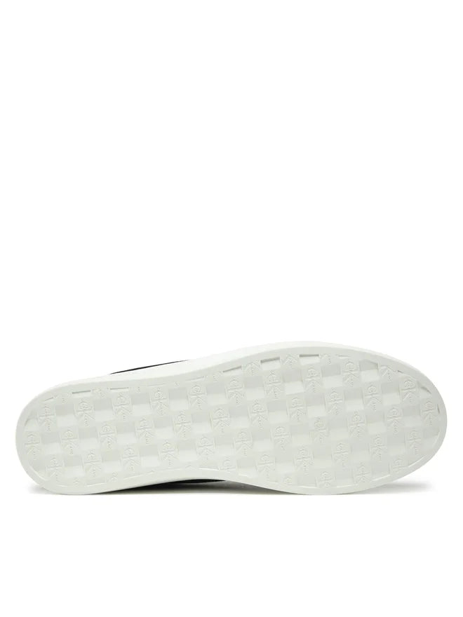 Calvin Klein Jeans Classic Cupsole Low Mix nere – suola in gomma con motivo CK