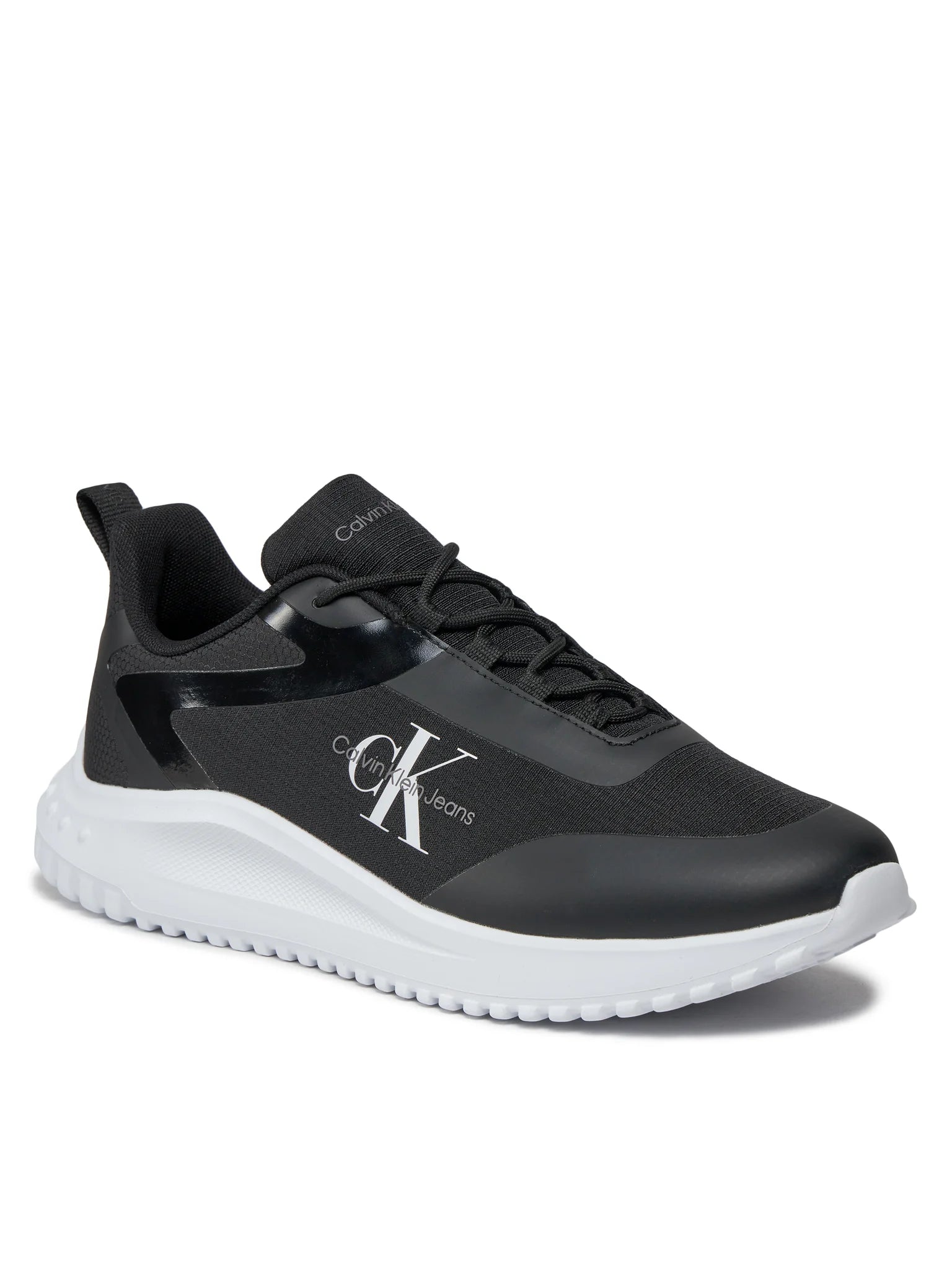 Sneakers Calvin Klein Jeans Eva Runner Low Lace nere – vista 3/4 anteriore