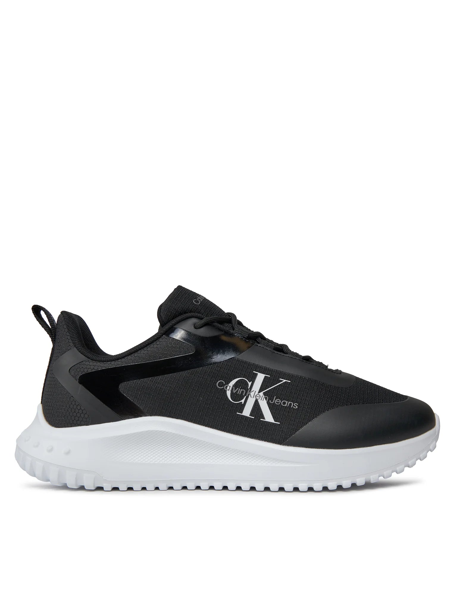 Sneakers Calvin Klein Jeans Eva Runner Low Lace nere – profilo laterale alternativo