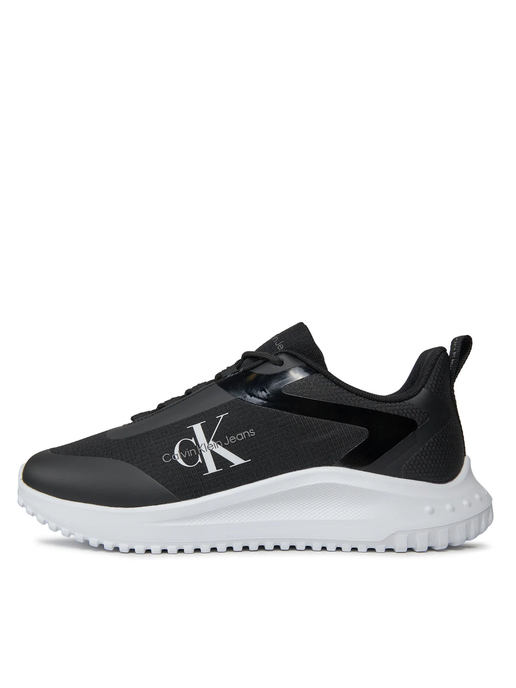 Sneakers Calvin Klein Jeans Eva Runner Low Lace nere – profilo laterale