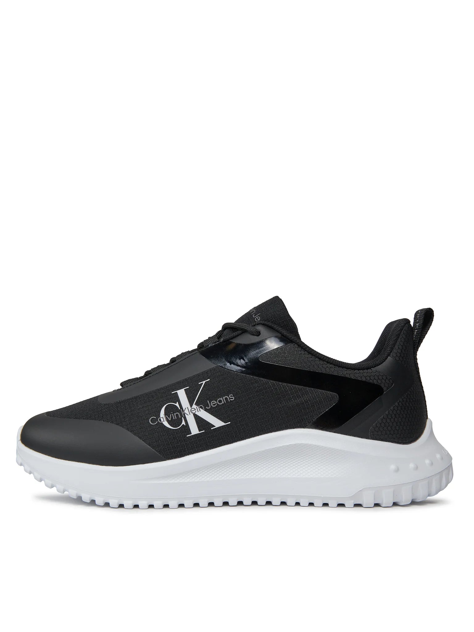 Sneakers Calvin Klein Jeans Eva Runner Low Lace nere – profilo laterale