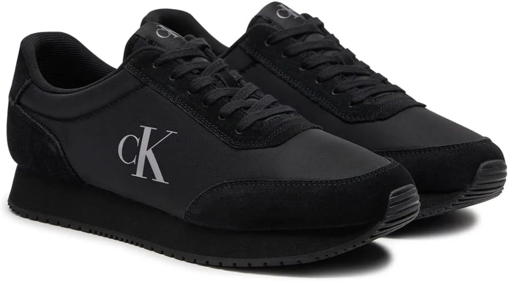 Calvin Klein Jeans Retro Runner Iconic – total black, vista 3/4 anteriore