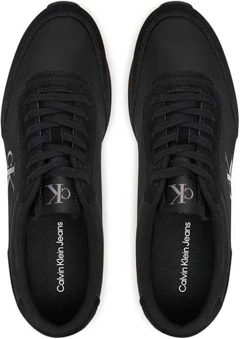 Sneakers Calvin Klein Jeans Retro Runner Iconic – total black, vista dall’alto (paio)